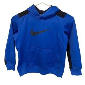 Nike Hoodie Boys Size‎ 6 Dri Fit Blue Black